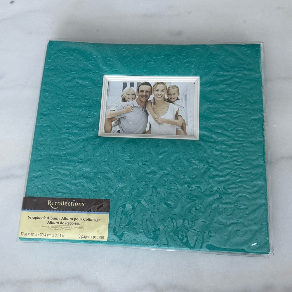 NEW Michaels Blue Mega Embossed Scrapbook Album by Recollections